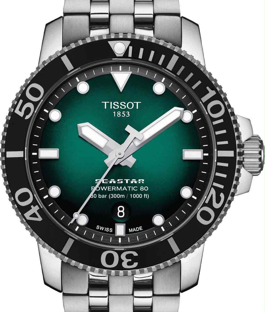 Tissot Seastar 1000 Powermatic 80 Green Dial 43mm Automatic Men’s Watch - Image 7