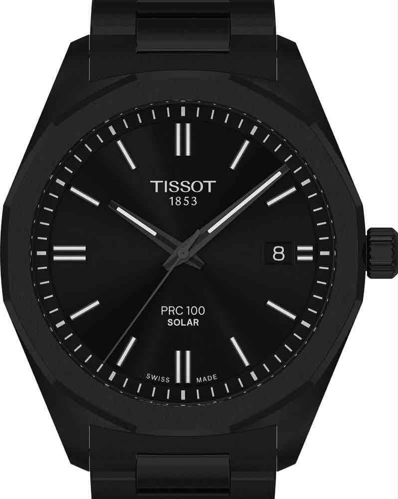 Tissot PRC 100 Solar Black Dial 40mm Automatic Men’s Watch - Image 2