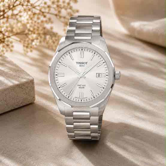 Tissot PRC 100 Solar Silver Dial 40mm Automatic Men’s Watch - Image 3