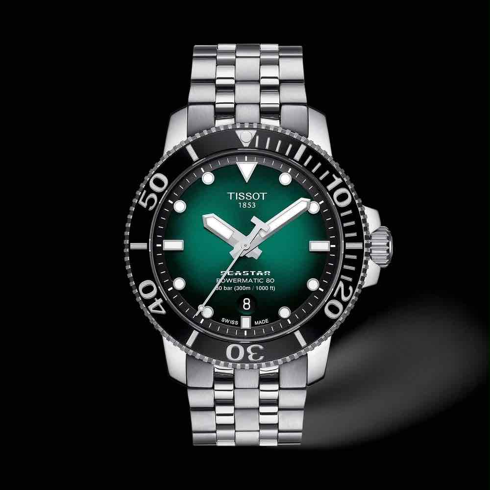 Tissot Seastar 1000 Powermatic 80 Green Dial 43mm Automatic Men’s Watch - Image 5