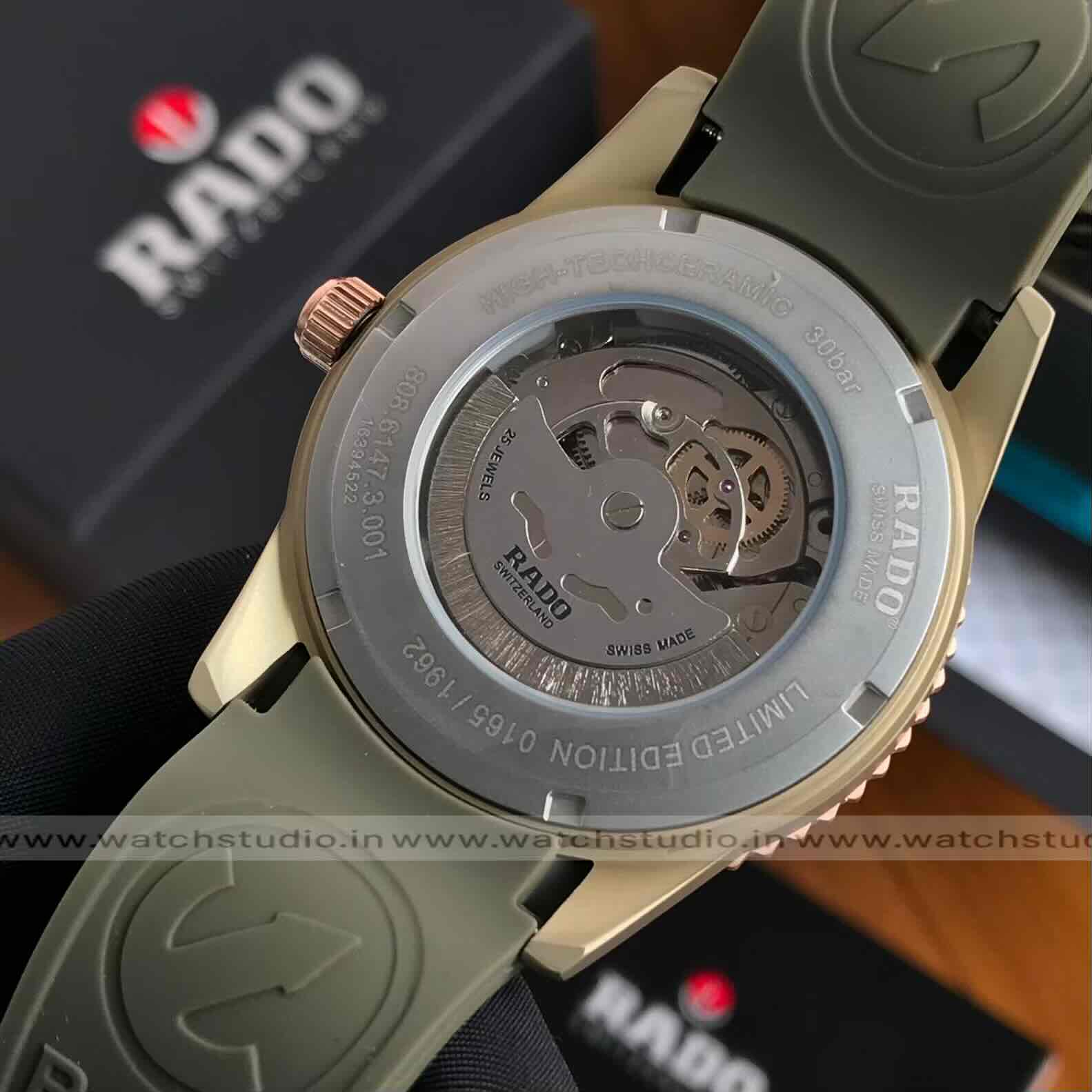 Rado Captain Cook High-Tech Skeleton Automatic Rubber Strap Men’s Watch - Image 9