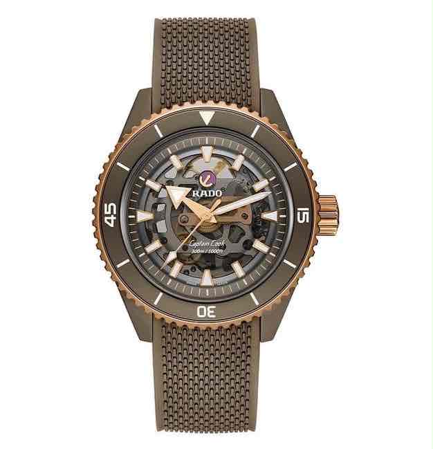 Rado Captain Cook High-Tech Skeleton Automatic Rubber Strap Men’s Watch - Image 2