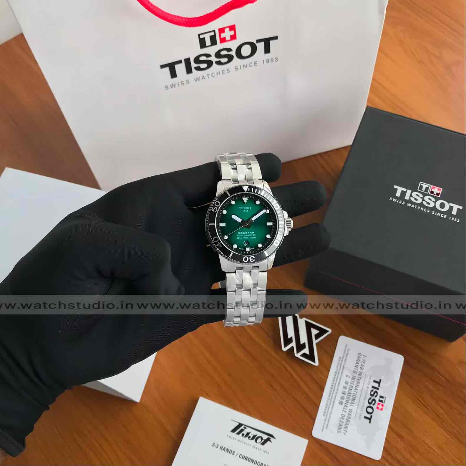 Tissot Seastar 1000 Powermatic 80 Green Dial 43mm Automatic Men’s Watch - Image 10