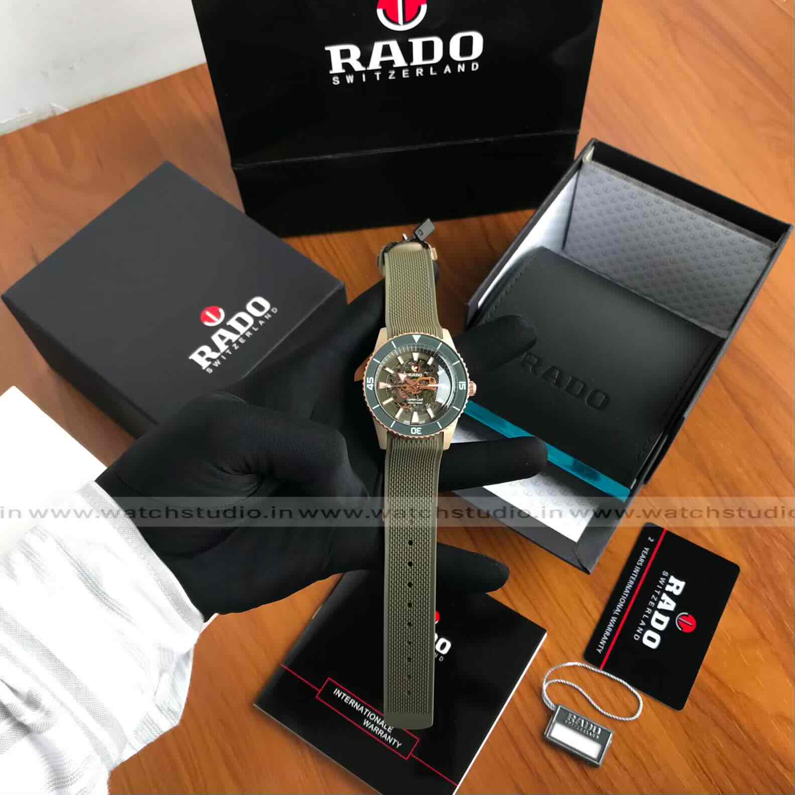 Rado Captain Cook High-Tech Skeleton Automatic Rubber Strap Men’s Watch - Image 11