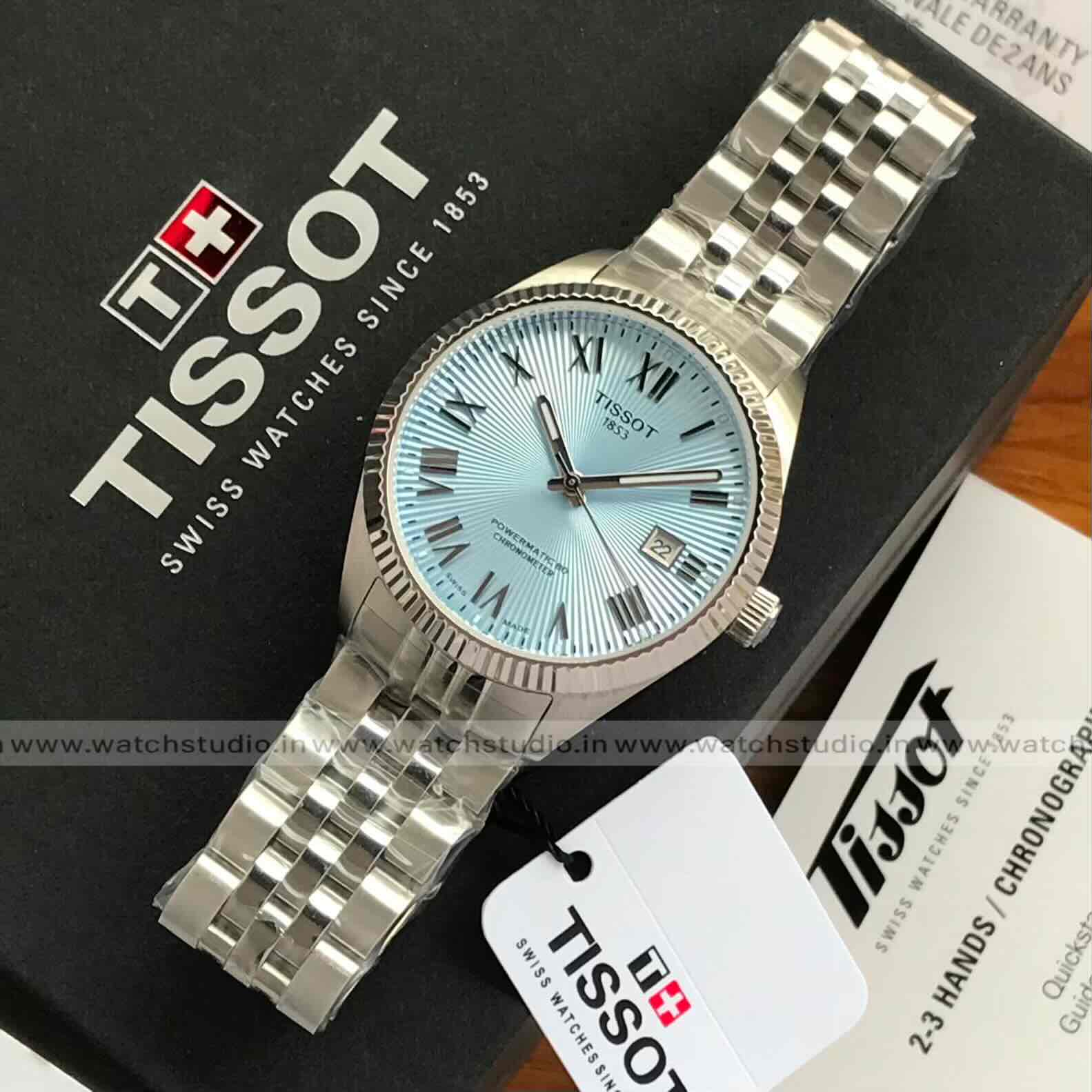Tissot Ballade Tiffany Blue Dial 40mm Automatic Men’s Watch - Image 3