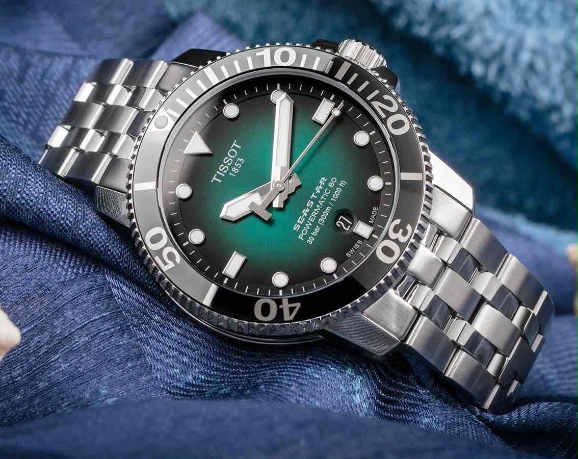 Tissot Seastar 1000 Powermatic 80 Green Dial 43mm Automatic Men’s Watch - Image 3