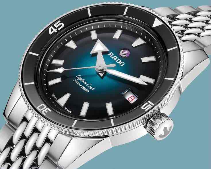 Rado Captain Cook Turquoise Blue Dial 40 mm Automatic Men’s Watch - Image 4