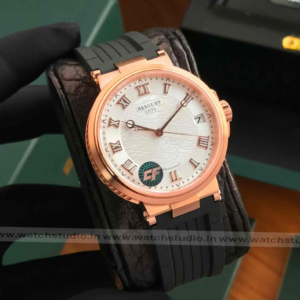 Breguet Marine Rose Gold Case Silver Dial 40mm Swiss ETA Automatic Movement