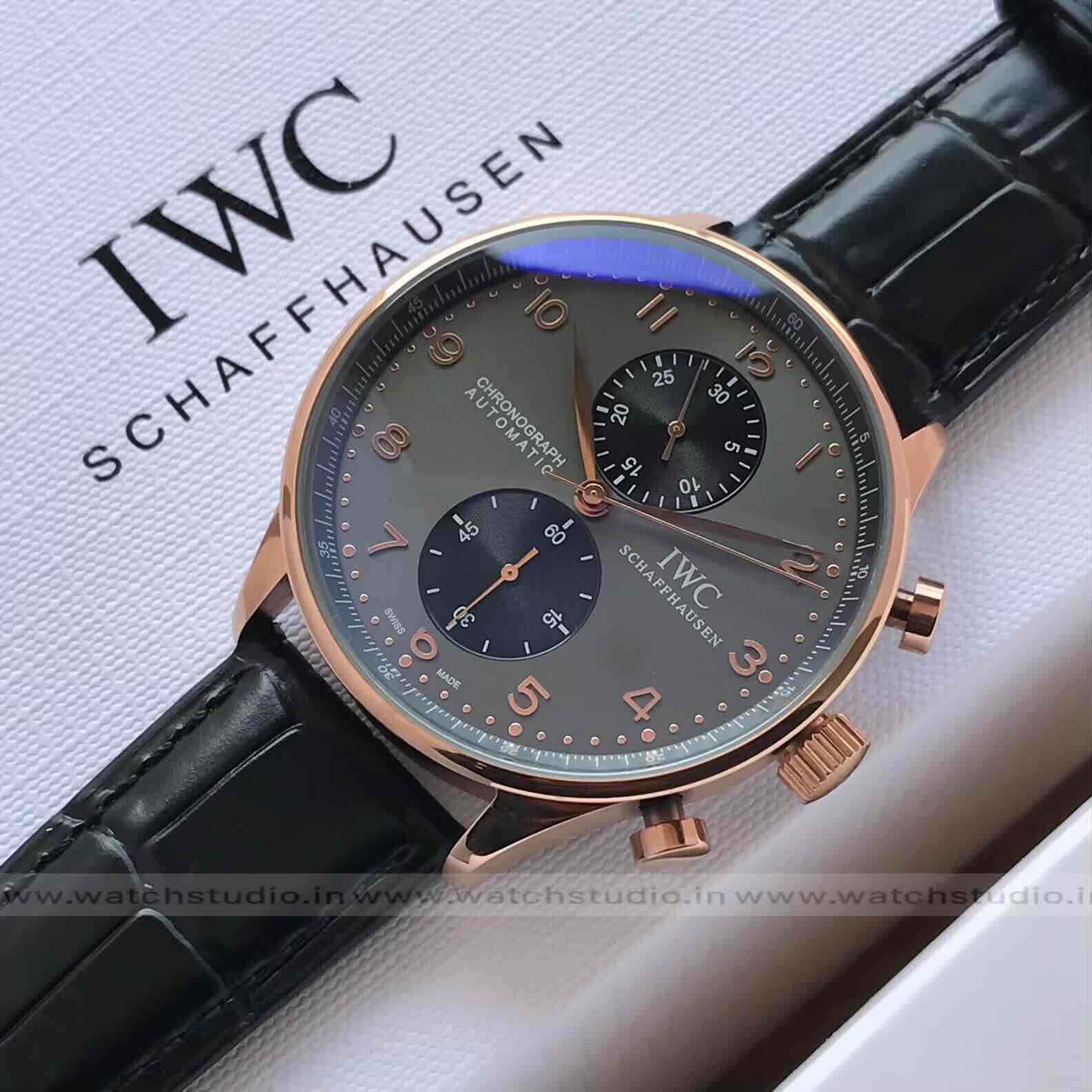 IWC Schaffhausen Portugieser Chronograph Grey Dial Automatic Movement IWC Schaffhausen Portugieser Chronograph Grey Dial Automatic Movement - Image 5