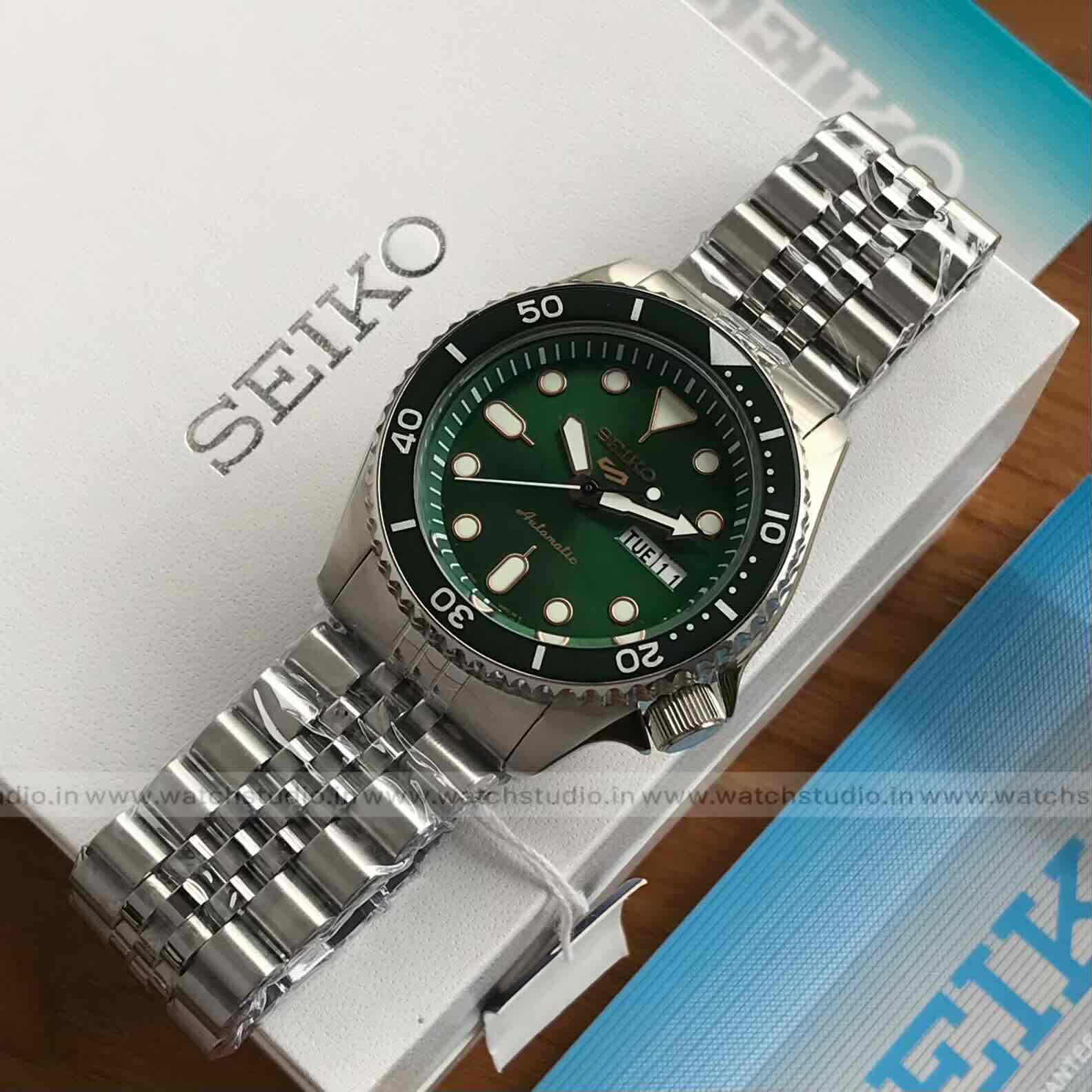 Seiko 5 Sports Green Sunburst Dial 40 mm Bezel rotating Automatic Men’s Watch Seiko 5 Sports Green Sunburst Dial 40 mm Bezel rotating Automatic Men’s Watch - Image 5