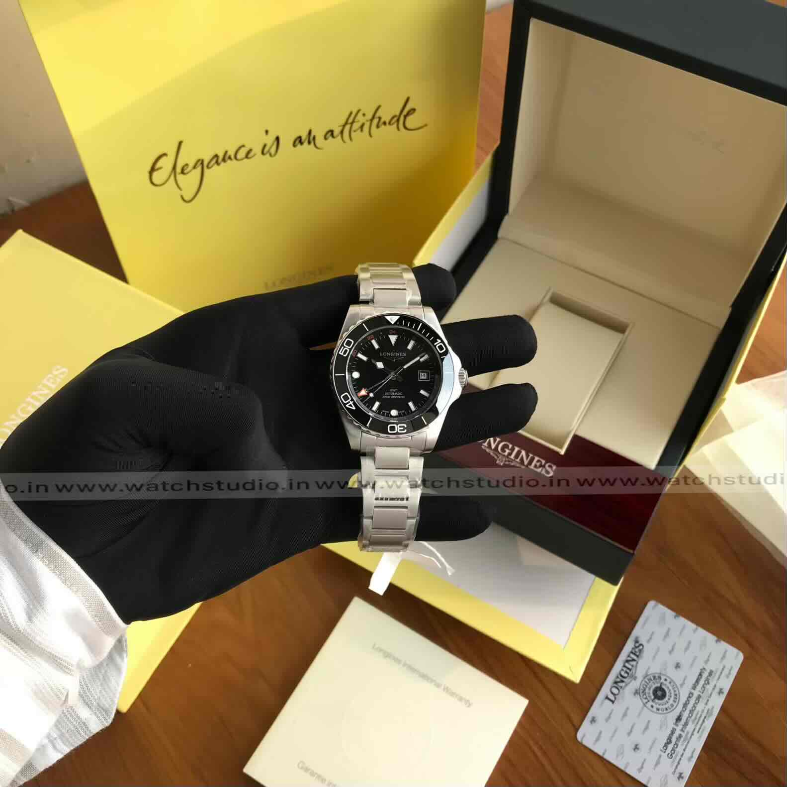 Longines HydroConquest GMT Black Dial 40mm Automatic Men’s Watch Longines HydroConquest GMT Black Dial 40mm Automatic Men’s Watch - Image 10