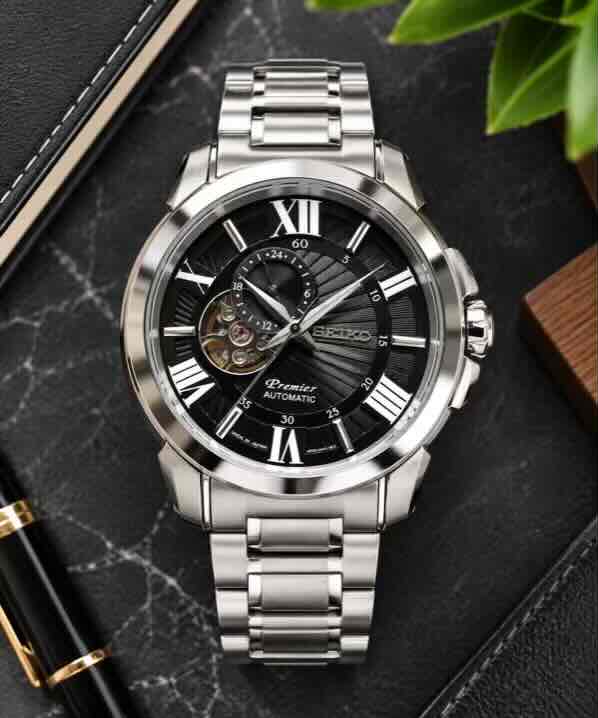 Seiko Premier Automatic Black Dial 40 mm Men’s Watch Seiko Premier Automatic Black Dial 40 mm Men’s Watch - Image 2