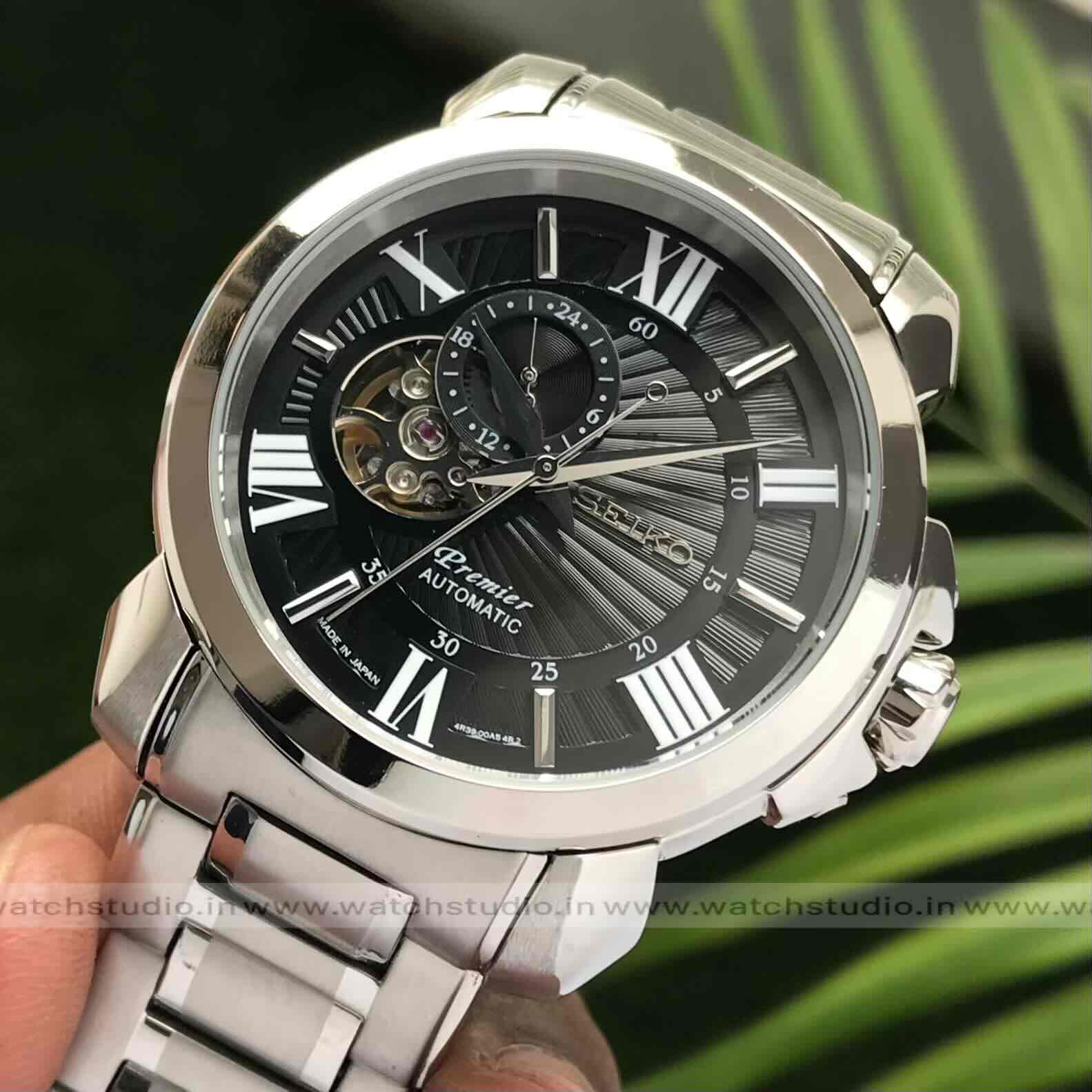 Seiko Premier Automatic Black Dial 40 mm Men’s Watch Seiko Premier Automatic Black Dial 40 mm Men’s Watch - Image 3
