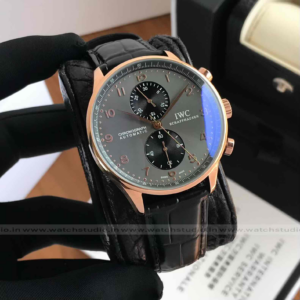 First Copy Watches In Visakhapatnam IWC Schaffhausen Portugieser Chronograph Grey Dial Automatic Movement