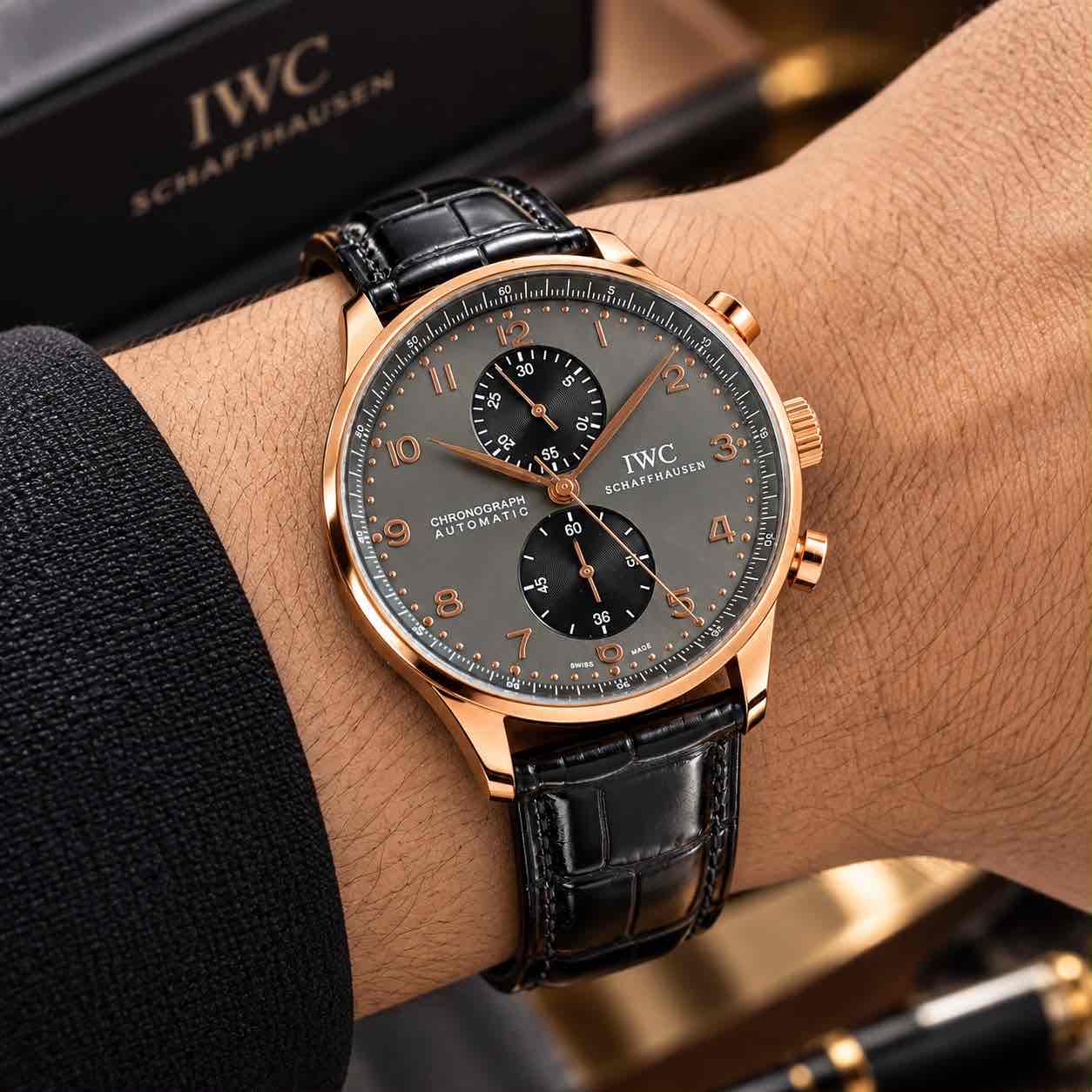 IWC Schaffhausen Portugieser Chronograph Grey Dial Automatic Movement IWC Schaffhausen Portugieser Chronograph Grey Dial Automatic Movement - Image 7