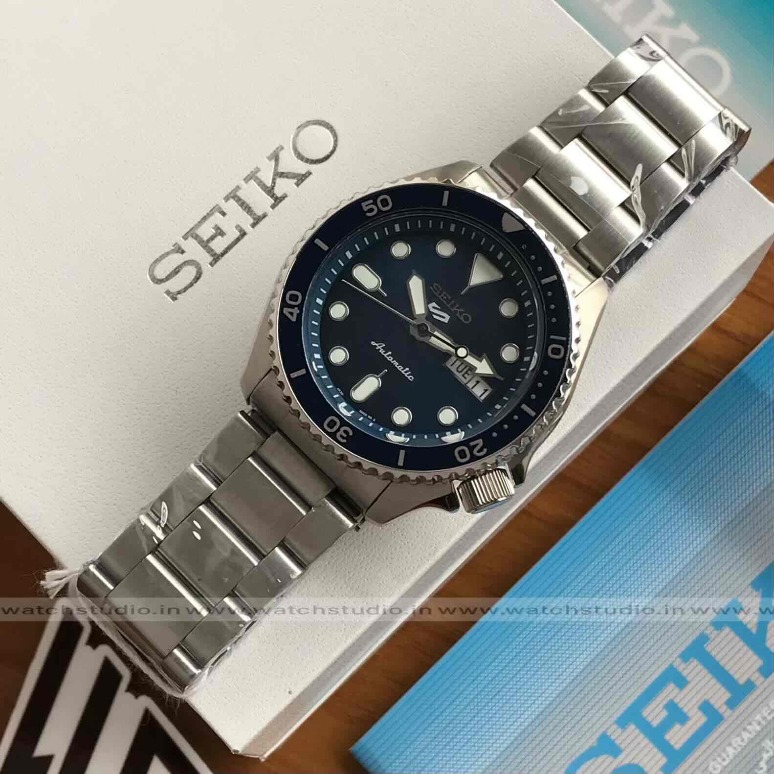 Seiko 5 Sports Blue Sunburst Dial 40 mm Bezel rotating Automatic Men’s Watch Seiko 5 Sports Blue Sunburst Dial 40 mm Bezel rotating Automatic Men’s Watch - Image 7