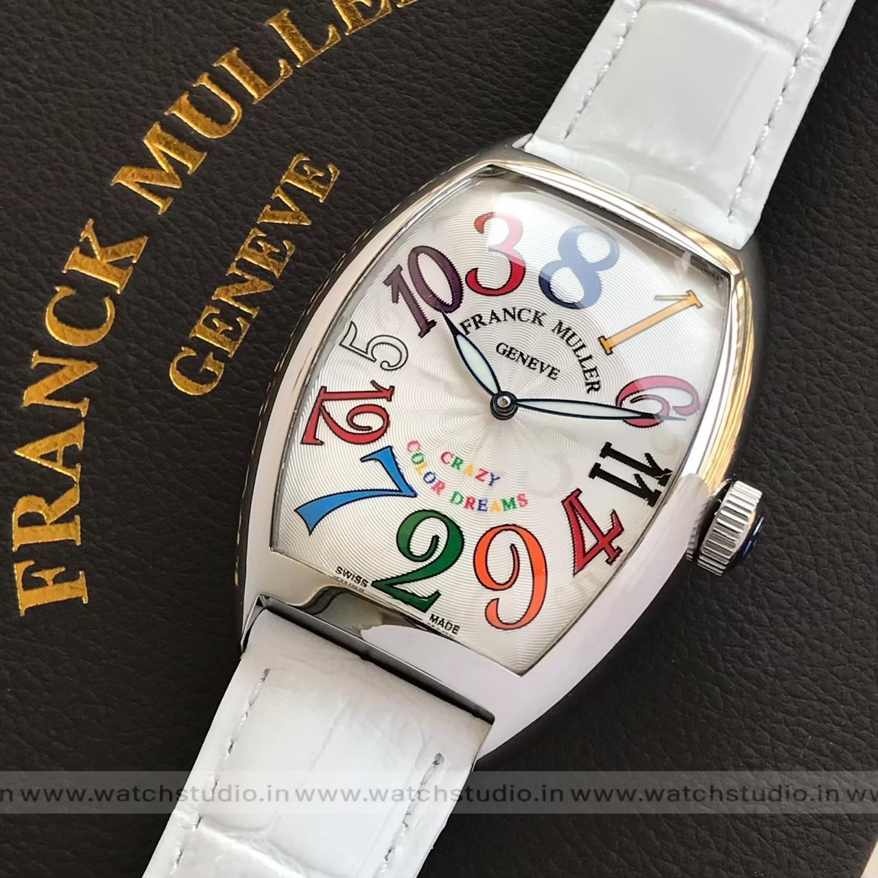 Franck Muller Cintrée Curvex Crazy Hours Color White Dial Automatic Men’s Watch Franck Muller Cintrée Curvex Crazy Hours Color White Dial Automatic Men’s Watch - Image 2