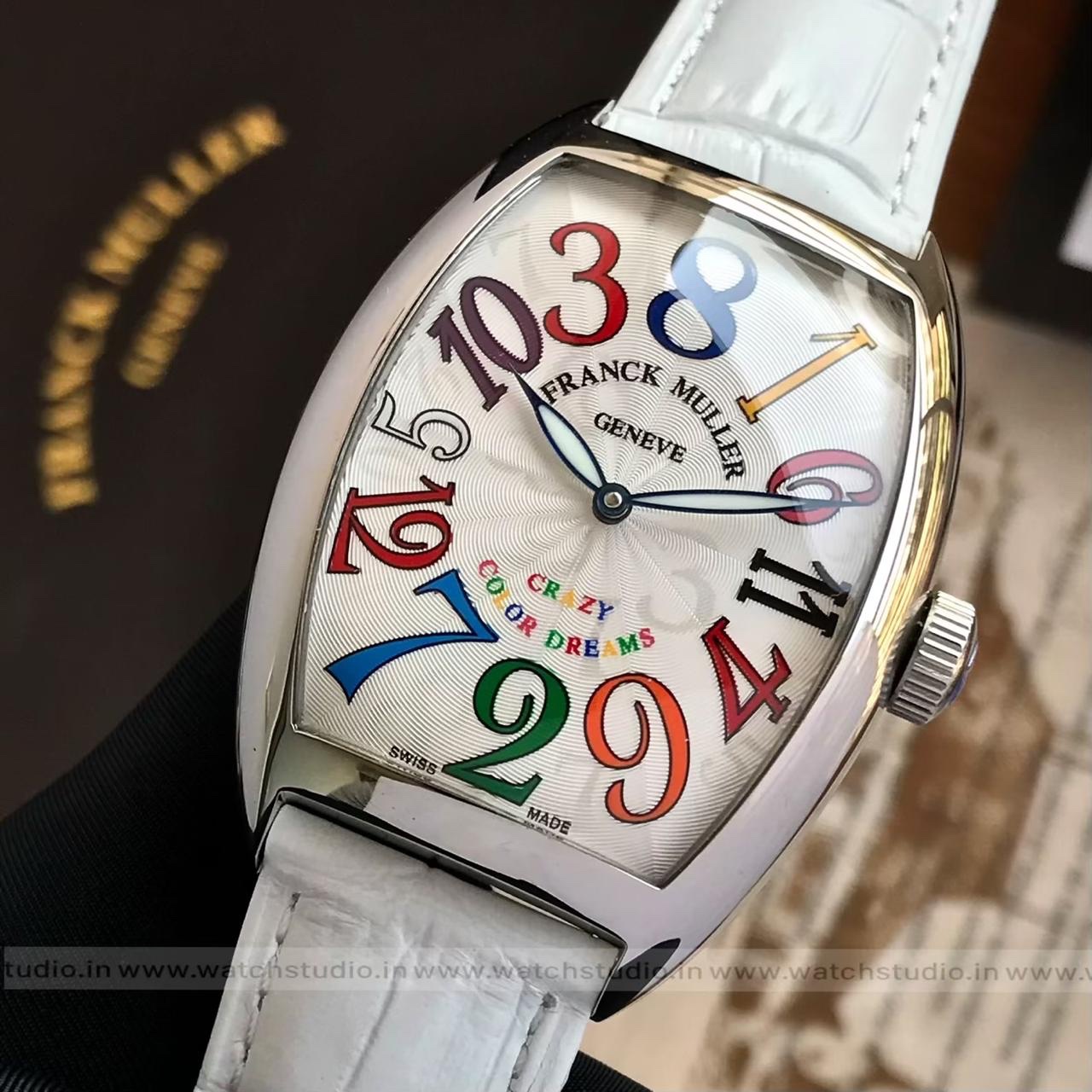 Franck Muller Cintrée Curvex Crazy Hours Color White Dial Automatic Men’s Watch Franck Muller Cintrée Curvex Crazy Hours Color White Dial Automatic Men’s Watch - Image 3