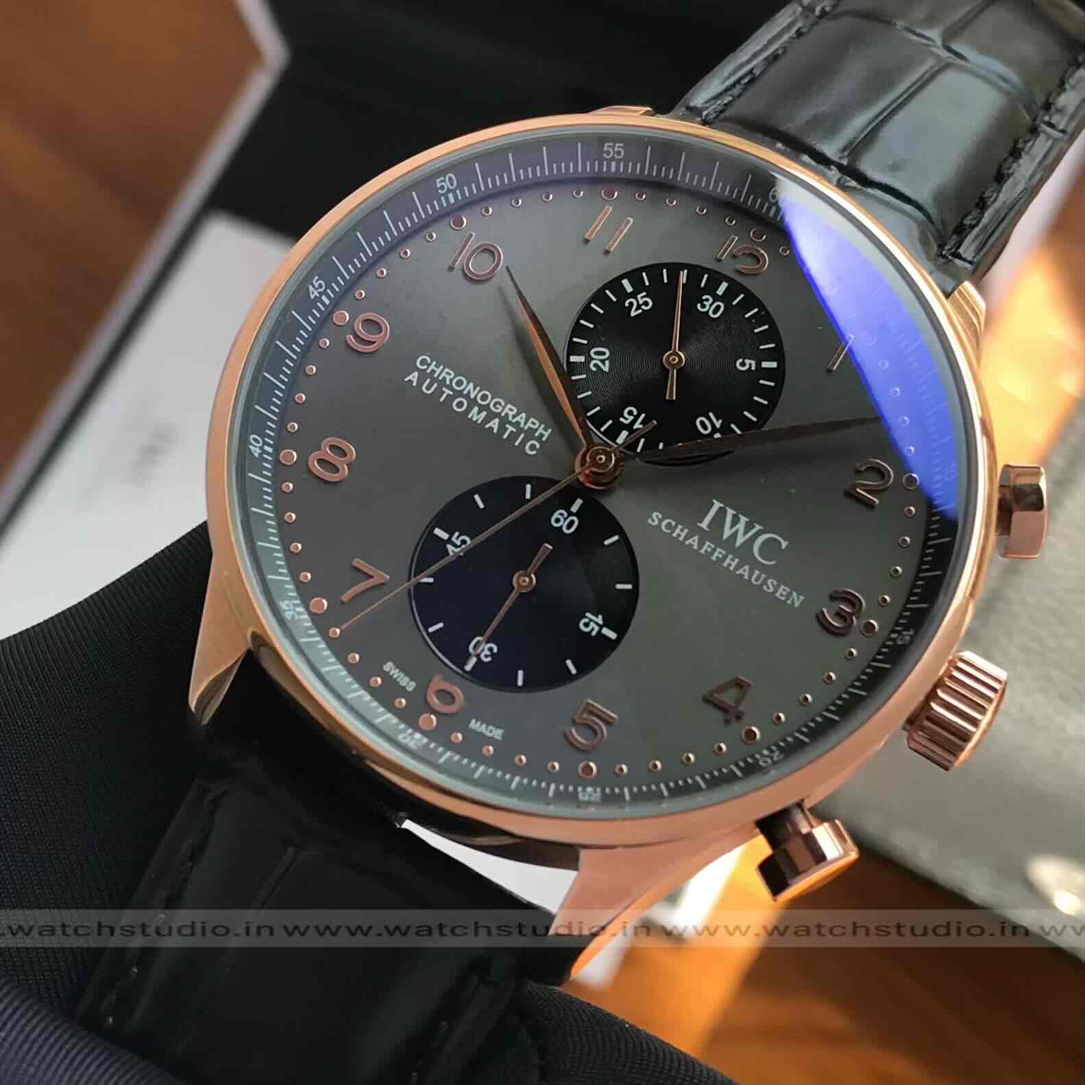 IWC Schaffhausen Portugieser Chronograph Grey Dial Automatic Movement IWC Schaffhausen Portugieser Chronograph Grey Dial Automatic Movement - Image 4