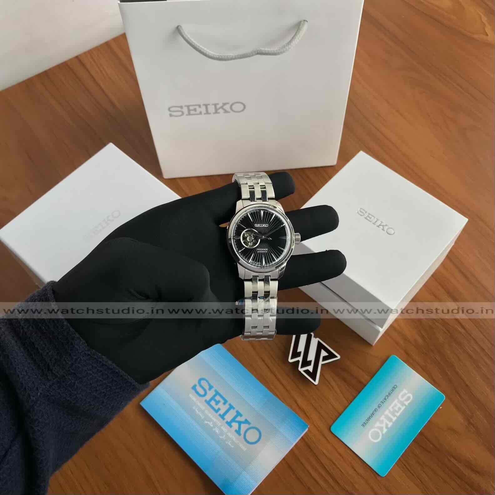 Seiko Presage Cocktail Time Black Dial 40 mm Automatic Men’s Watch Seiko Presage Cocktail Time Black Dial 40 mm Automatic Men’s Watch - Image 8