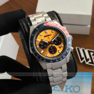 Home Seiko Prospex Speedtimer Chronograph Yellow / Orange Dial Swiss ETA Movement🤩