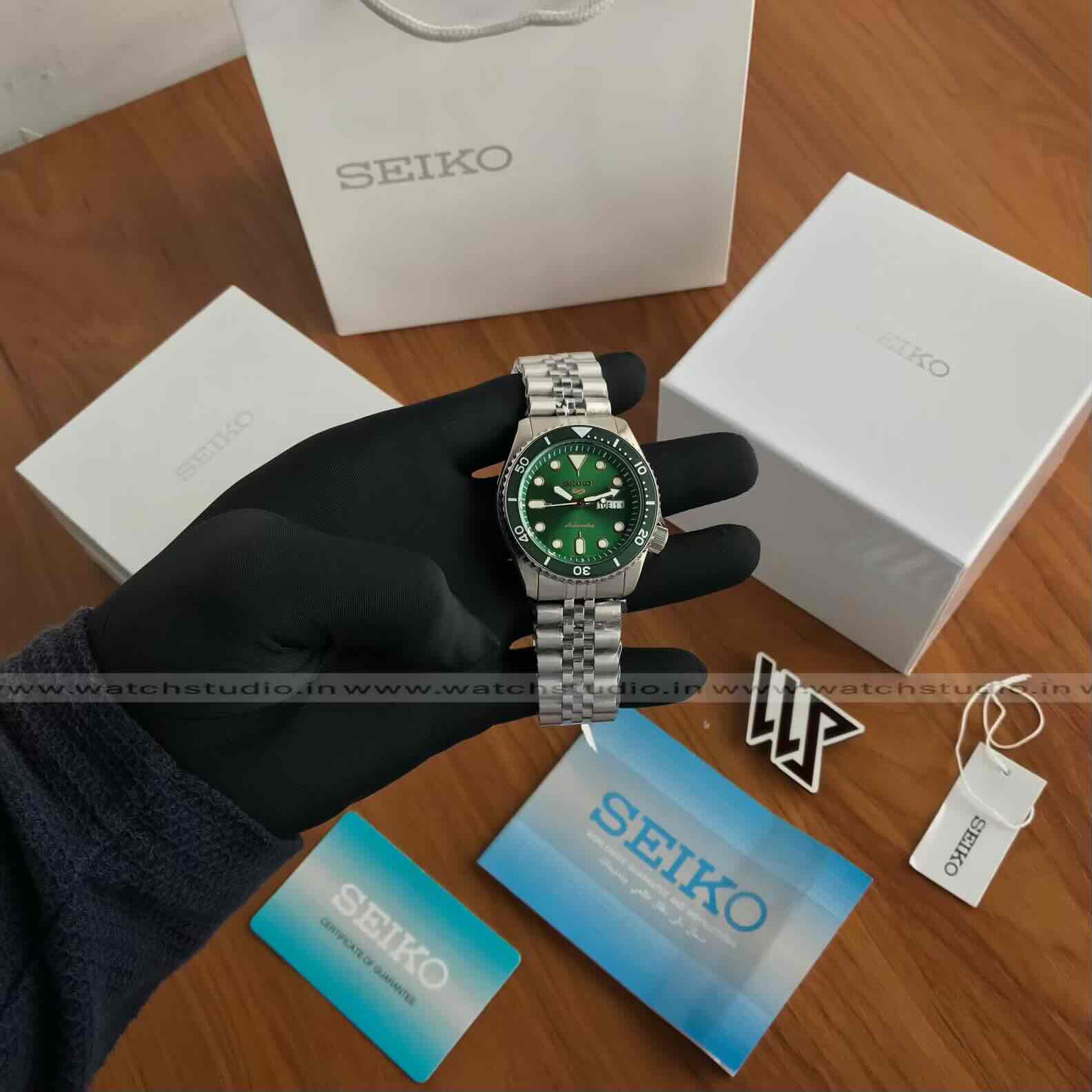 Seiko 5 Sports Green Sunburst Dial 40 mm Bezel rotating Automatic Men’s Watch Seiko 5 Sports Green Sunburst Dial 40 mm Bezel rotating Automatic Men’s Watch - Image 10