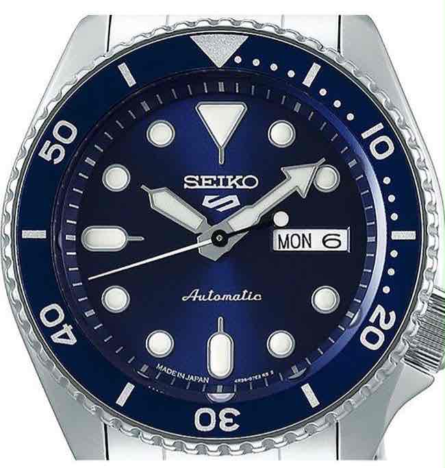 Seiko 5 Sports Blue Sunburst Dial 40 mm Bezel rotating Automatic Men’s Watch Seiko 5 Sports Blue Sunburst Dial 40 mm Bezel rotating Automatic Men’s Watch - Image 3