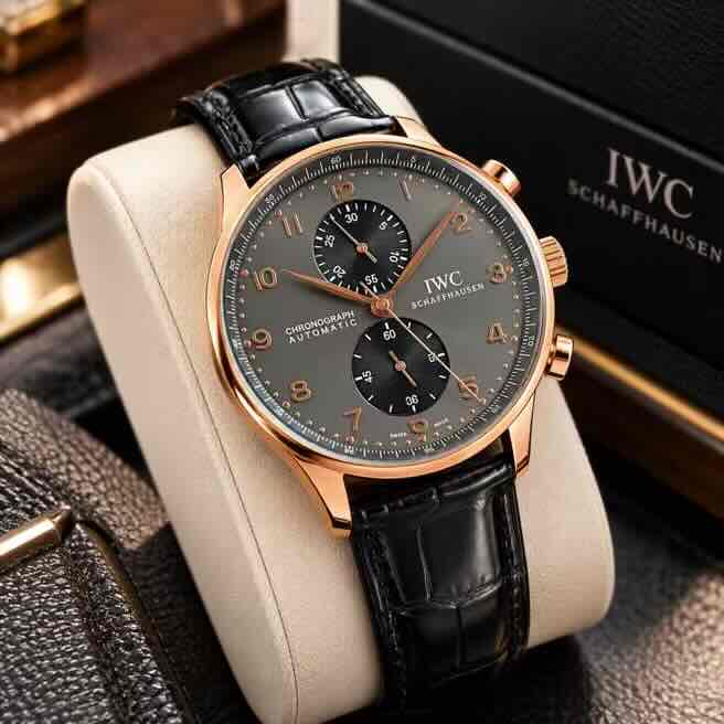 IWC Schaffhausen Portugieser Chronograph Grey Dial Automatic Movement IWC Schaffhausen Portugieser Chronograph Grey Dial Automatic Movement - Image 3