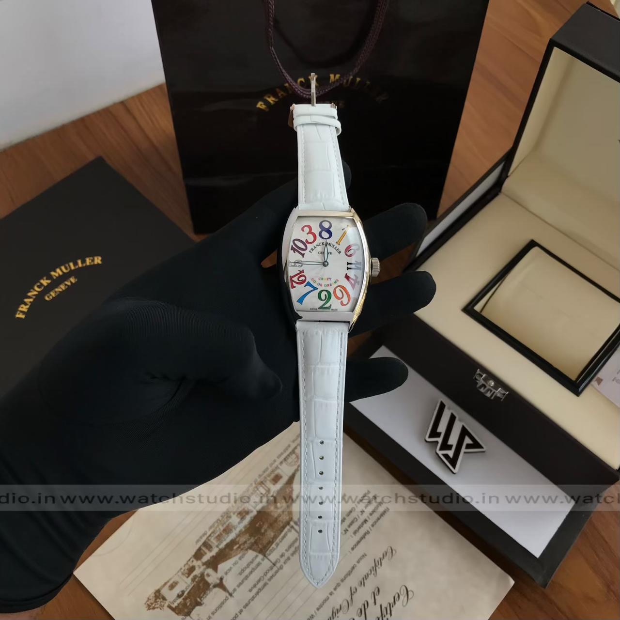 Franck Muller Cintrée Curvex Crazy Hours Color White Dial Automatic Men’s Watch Franck Muller Cintrée Curvex Crazy Hours Color White Dial Automatic Men’s Watch - Image 6